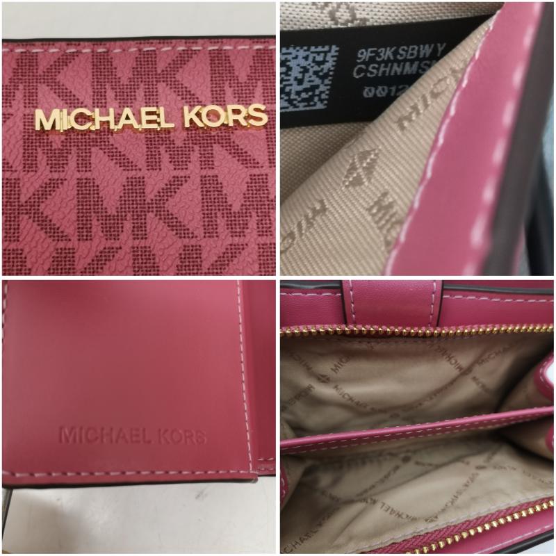 マイケルコース MICHAEL KORS 財布 二つ折り JET SET コンパクト ウォレット 2つ折り 財布 - 桃 / ピンク / pink レディース USED 古着 中古 50159188