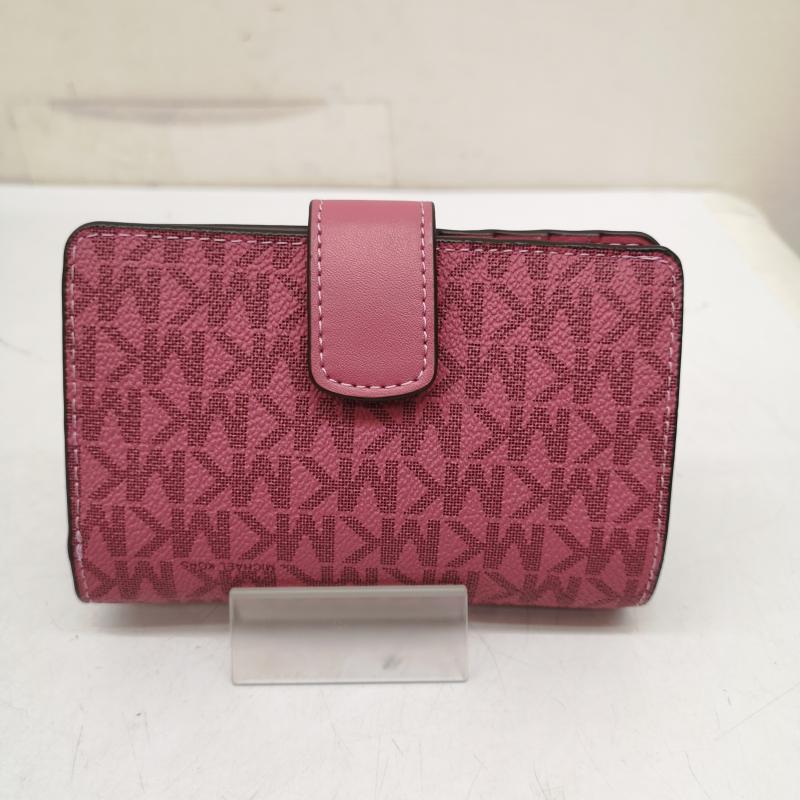マイケルコース MICHAEL KORS 財布 二つ折り JET SET コンパクト ウォレット 2つ折り 財布 - 桃 / ピンク / pink レディース USED 古着 中古 50159188