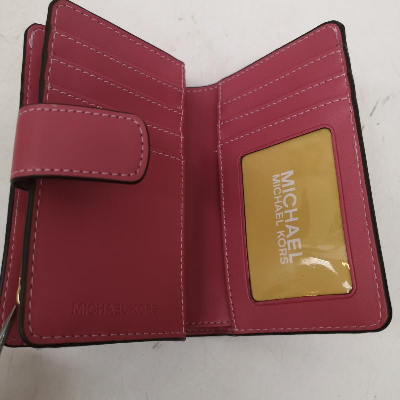 マイケルコース MICHAEL KORS 財布 二つ折り JET SET コンパクト ウォレット 2つ折り 財布 - 桃 / ピンク / pink レディース USED 古着 中古 50159188