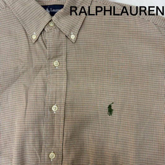 ポロラルフローレン POLO RALPH LAUREN シャツ、ブラウス 長袖 90s YARMOUTH ボタンダウン長袖シャツ グレンチェック 刺繍ロゴ 41-84 - チェック マルチカラー / マルチカラー / multicolor メンズ USED 古着 中古 50159203