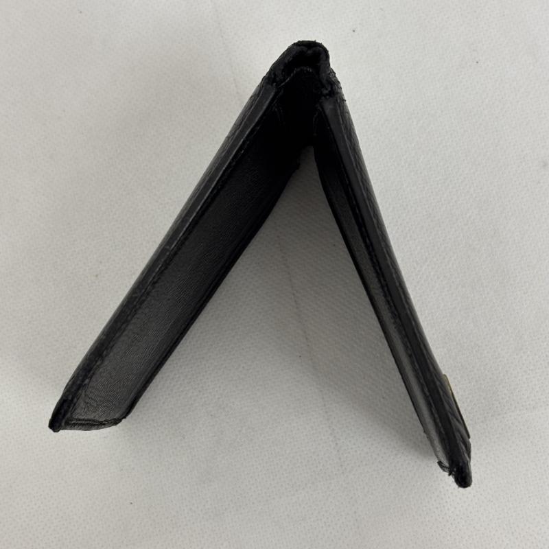セリーヌ CELINE 財布 二つ折り 二つ折り 財布 P-05-2 黒 / ブラック / black メンズ USED 古着 中古 50159213