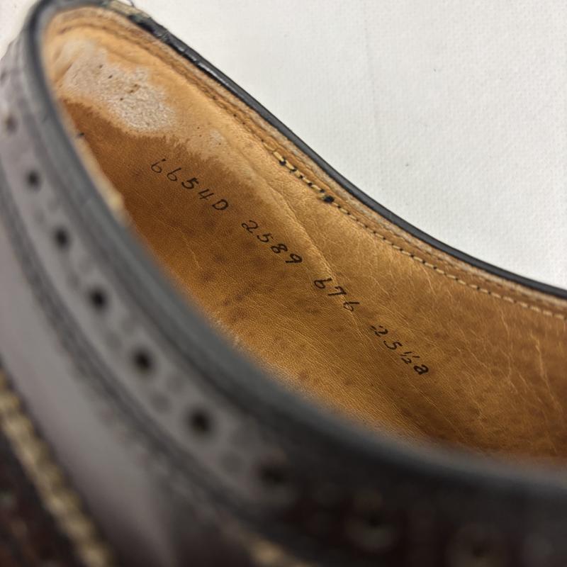 リーガル REGAL 革靴 革靴 ウィングチップ ドレスシューズ メダリオン 25.5EE 25.5cm 黒 / ブラック / black メンズ USED 古着 中古 50159215