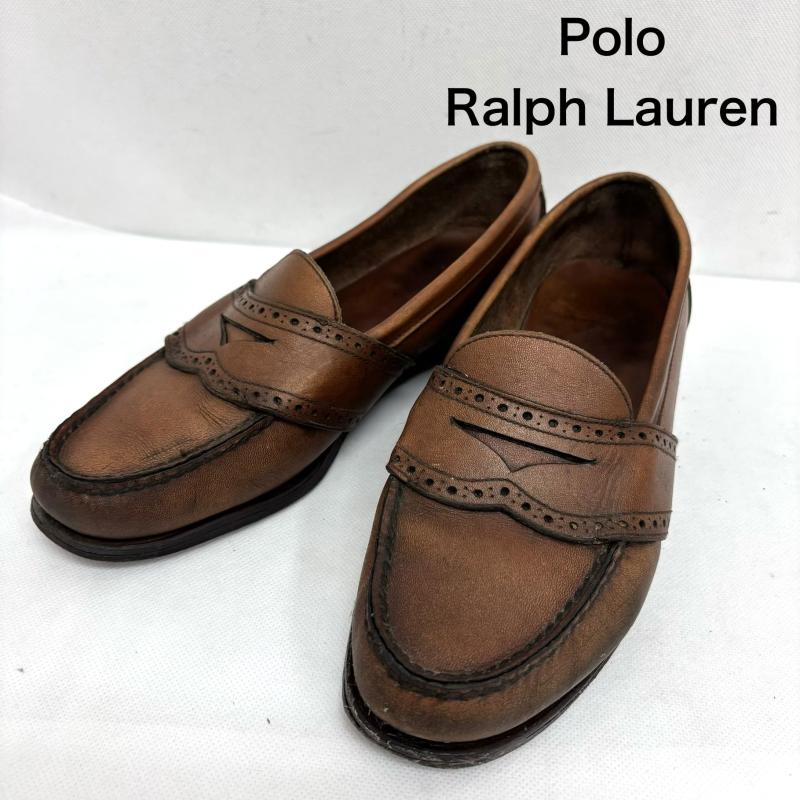 ポロラルフローレン POLO RALPH LAUREN ローファー ローファー コインローファー メダリオン ブラウン 25EE 25.0cm 茶 / ブラウン / brown メンズ USED 古着 中古 50159217