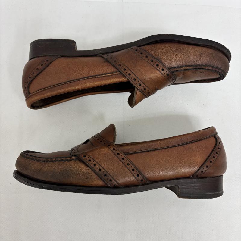 ポロラルフローレン POLO RALPH LAUREN ローファー ローファー コインローファー メダリオン ブラウン 25EE 25.0cm 茶 / ブラウン / brown メンズ USED 古着 中古 50159217