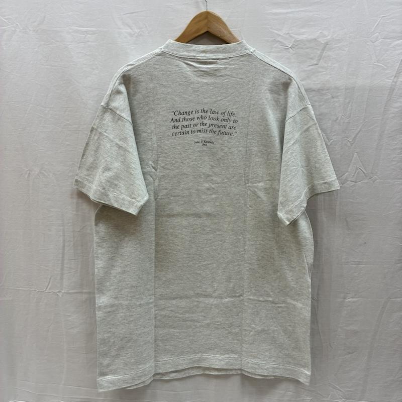 ヴィンテージ VINTAGE Tシャツ 半袖 CG Design 90s USA製 ジョン F ケネディ シングルステッチ Tシャツ L メンズ USED 古着 中古 50159220