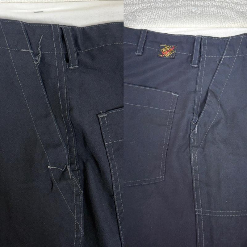 ポストオーバーオールズ POST OVERALLS パンツ ワークパンツ、ペインターパンツ IMPERIAL ファティーグ パンツ USA製 S 黒 / ブラック / black メンズ USED 古着 中古 50159226