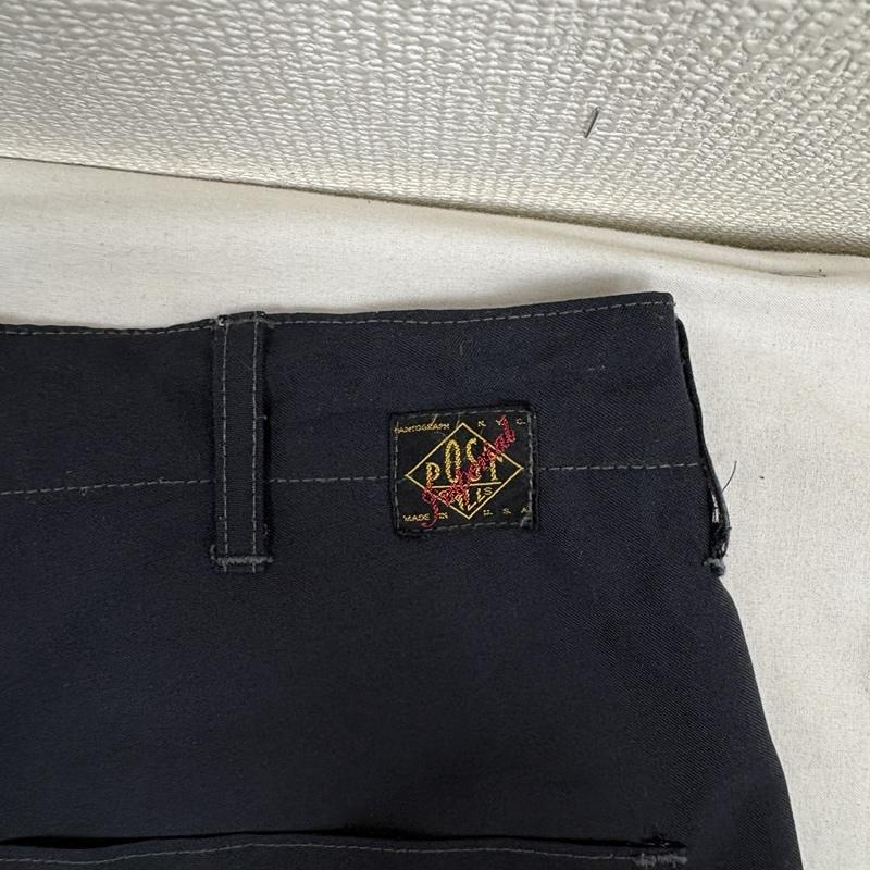 ポストオーバーオールズ POST OVERALLS パンツ ワークパンツ、ペインターパンツ IMPERIAL ファティーグ パンツ USA製 S 黒 / ブラック / black メンズ USED 古着 中古 50159226