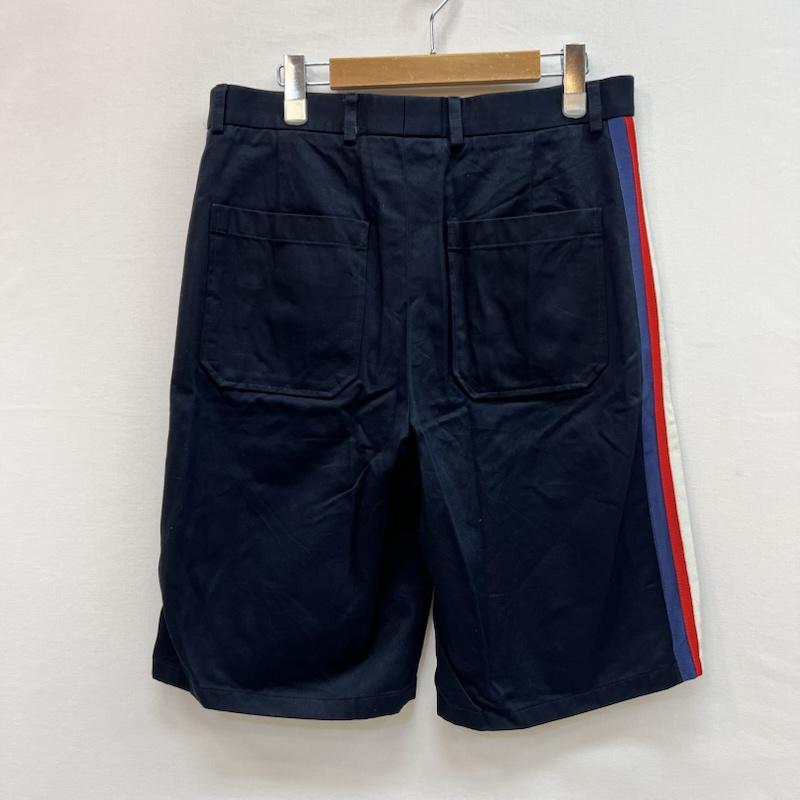 グッチ GUCCI パンツ ショートパンツ ミケーレ期 サイドライン ハーフパンツ 521701 46 紺 / ネイビー / navy メンズ USED 古着 中古 50159228