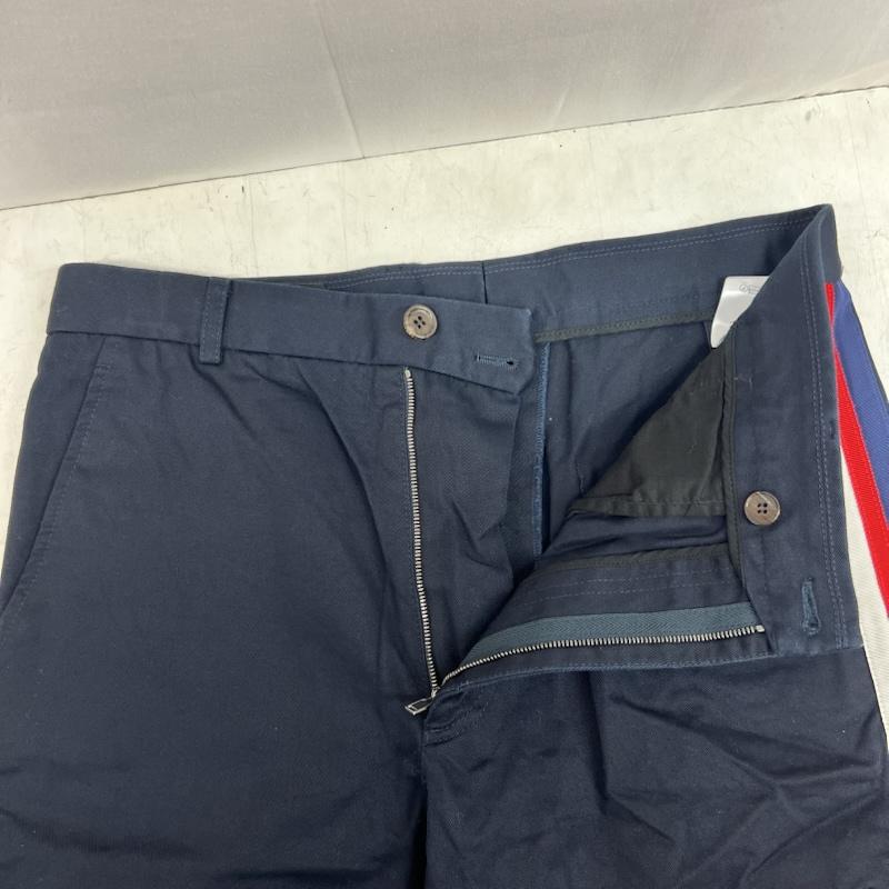 グッチ GUCCI パンツ ショートパンツ ミケーレ期 サイドライン ハーフパンツ 521701 46 紺 / ネイビー / navy メンズ USED 古着 中古 50159228