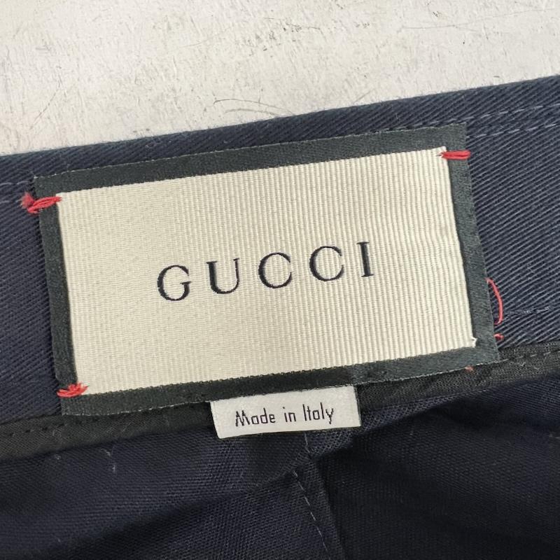 グッチ GUCCI パンツ ショートパンツ ミケーレ期 サイドライン ハーフパンツ 521701 46 紺 / ネイビー / navy メンズ USED 古着 中古 50159228