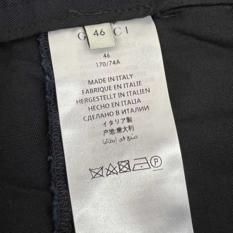 グッチ GUCCI パンツ ショートパンツ ミケーレ期 サイドライン ハーフパンツ 521701 46 紺 / ネイビー / navy メンズ USED 古着 中古 50159228