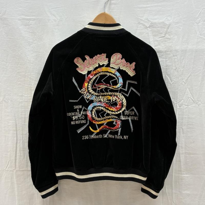 ショット schott ジャケット、上着 ジャンパー、ブルゾン 3272035 リバーシブル 別珍 サテン スカジャン ス―ベニア ジャケット FREE メンズ USED 古着 中古 50159229