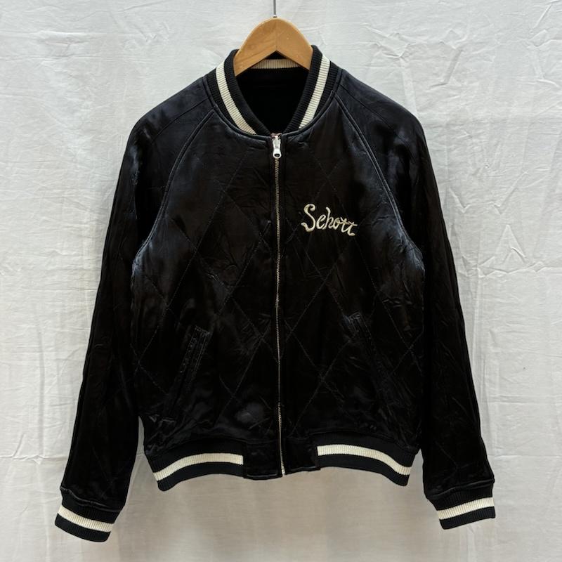 ショット schott ジャケット、上着 ジャンパー、ブルゾン 3272035 リバーシブル 別珍 サテン スカジャン ス―ベニア ジャケット FREE メンズ USED 古着 中古 50159229