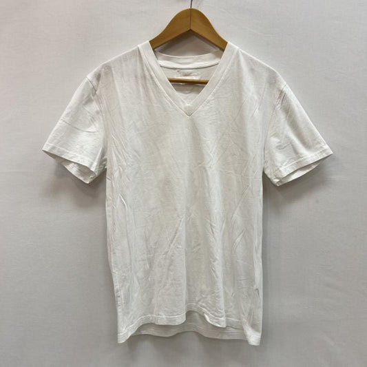 プラダ PRADA Tシャツ 半袖 ロゴ Vネック Tシャツ UJN748 M 白 / ホワイト / white メンズ USED 古着 中古 50159230