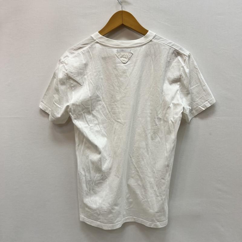 プラダ PRADA Tシャツ 半袖 ロゴ Vネック Tシャツ UJN748 M 白 / ホワイト / white メンズ USED 古着 中古 50159230