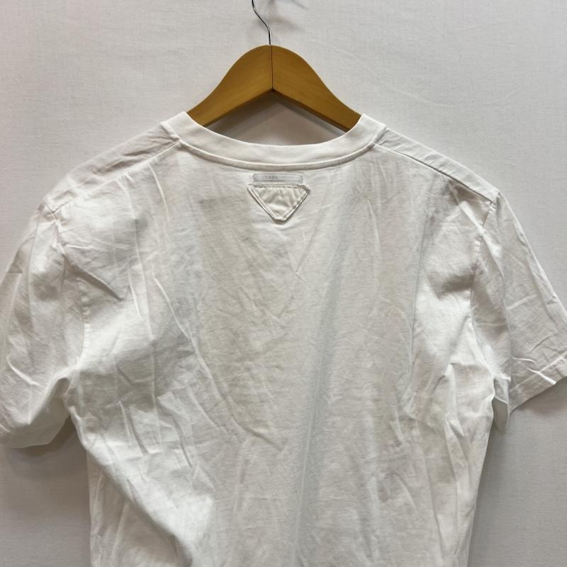 プラダ PRADA Tシャツ 半袖 ロゴ Vネック Tシャツ UJN748 M 白 / ホワイト / white メンズ USED 古着 中古 50159230