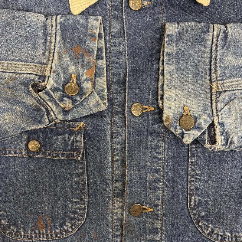 シアーズ SEARS ジャケット、上着 ジャンパー、ブルゾン 70s WORK OUTERWEAR デニム カバーオール ジャケット 青 / ブルー / blue メンズ USED 古着 中古 50159231