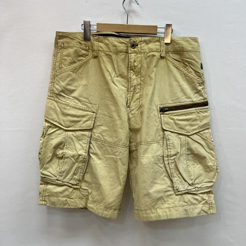 ジースターロゥ G-STAR RAW パンツ ショートパンツ Rovic Zip Relaxed 1/2 ウォッシュ加工 カーゴ ショートパンツ 35インチ メンズ USED 古着 中古 50159250