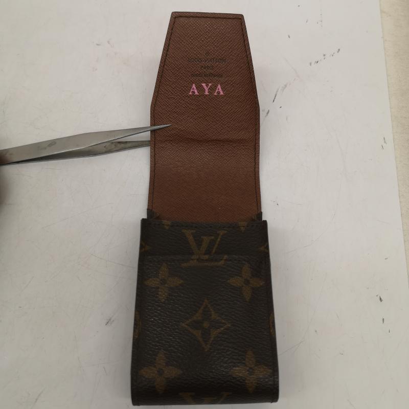 ルイヴィトン LOUIS VUITTON ファッション小物 喫煙グッズ モノグラム エテュイ シガレット シガレット タバコ ケース M63024 - 茶 / ブラウン / brown メンズ USED 古着 中古 50159256