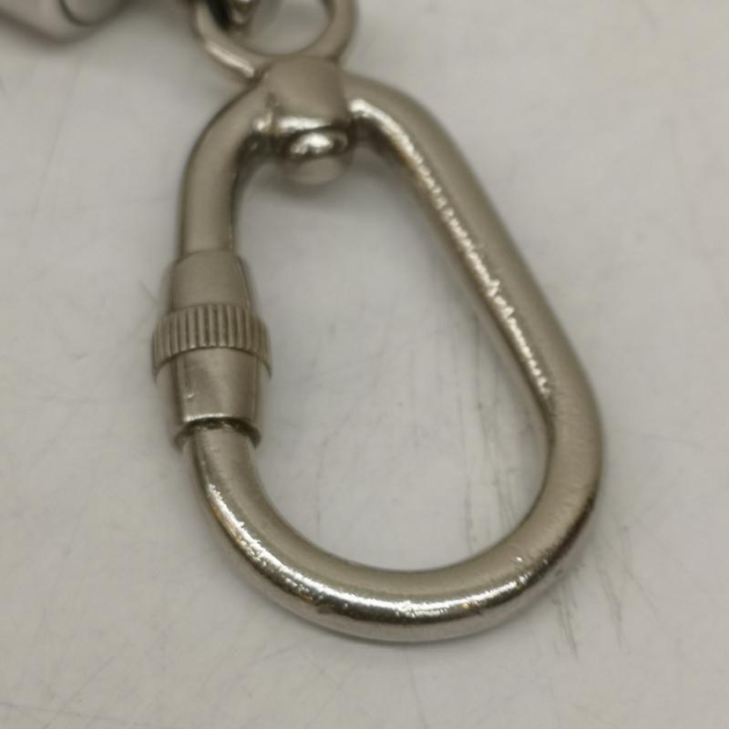グッチ GUCCI キーホルダー キーホルダー ダブルフック カラビナ ギミック キーホルダー チャーム - 銀 / シルバー / silver color メンズ USED 古着 中古 50159259