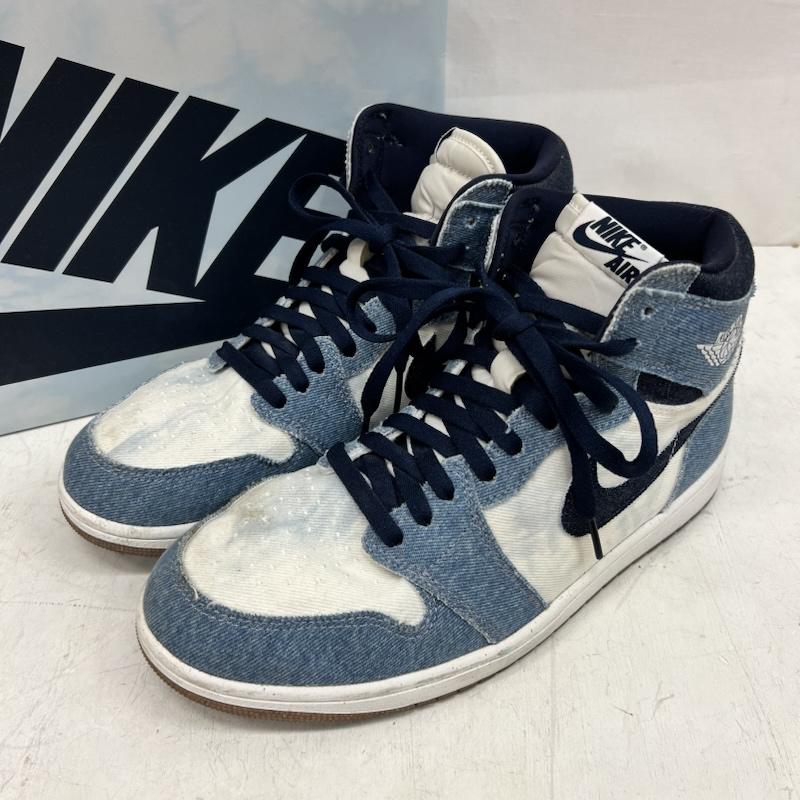 ナイキ NIKE スニーカー スニーカー AIR JORDAN 1 RETRO HIGH OG エアジョーダンワン デニム FQ2947-100 28.5cm メンズ USED 古着 中古 50159262