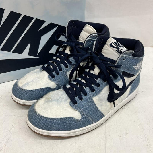 ナイキ NIKE スニーカー スニーカー AIR JORDAN 1 RETRO HIGH OG エアジョーダンワン デニム FQ2947-100 28.5cm メンズ USED 古着 中古 50159262