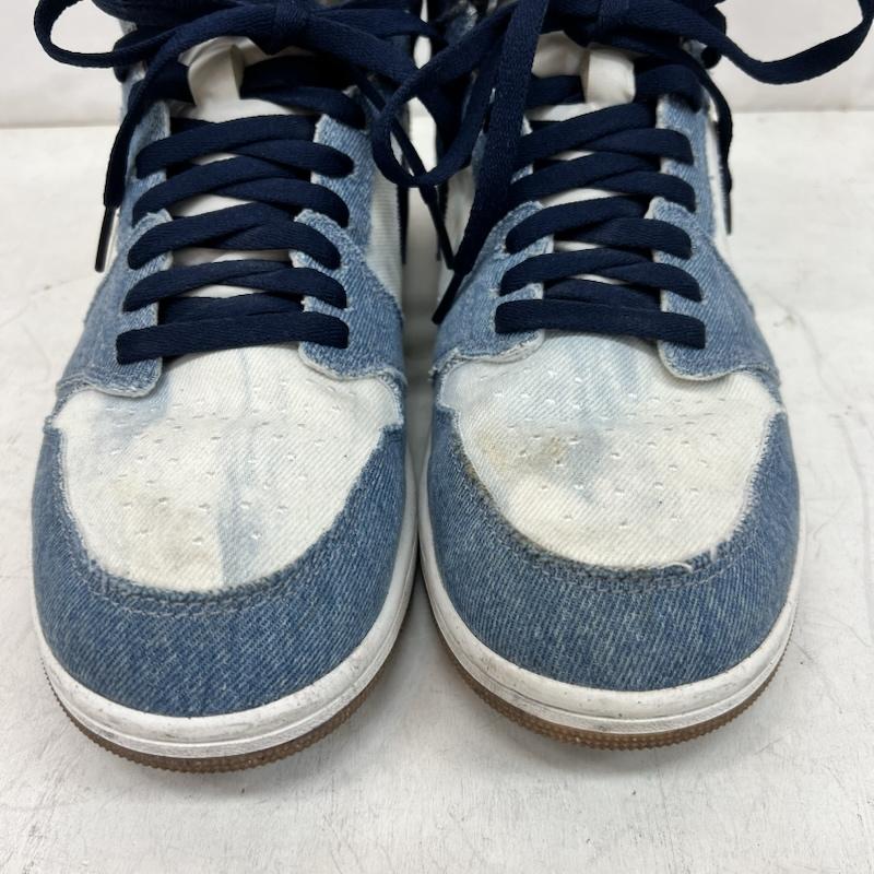 ナイキ NIKE スニーカー スニーカー AIR JORDAN 1 RETRO HIGH OG エアジョーダンワン デニム FQ2947-100 28.5cm メンズ USED 古着 中古 50159262