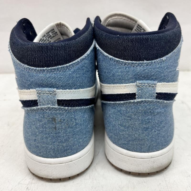 ナイキ NIKE スニーカー スニーカー AIR JORDAN 1 RETRO HIGH OG エアジョーダンワン デニム FQ2947-100 28.5cm メンズ USED 古着 中古 50159262