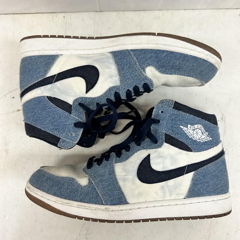 ナイキ NIKE スニーカー スニーカー AIR JORDAN 1 RETRO HIGH OG エアジョーダンワン デニム FQ2947-100 28.5cm メンズ USED 古着 中古 50159262