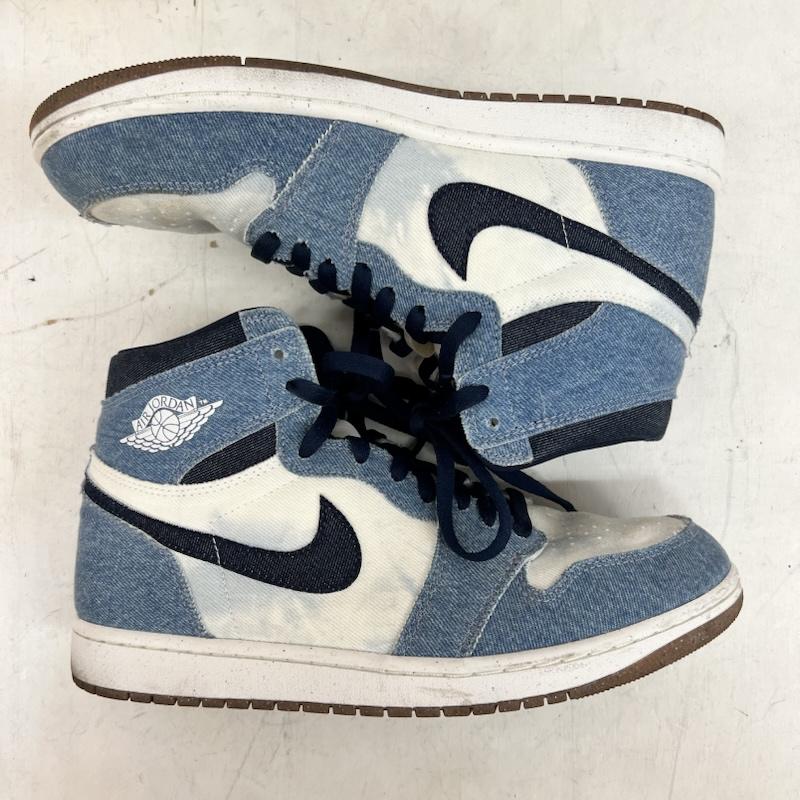 ナイキ NIKE スニーカー スニーカー AIR JORDAN 1 RETRO HIGH OG エアジョーダンワン デニム FQ2947-100 28.5cm メンズ USED 古着 中古 50159262