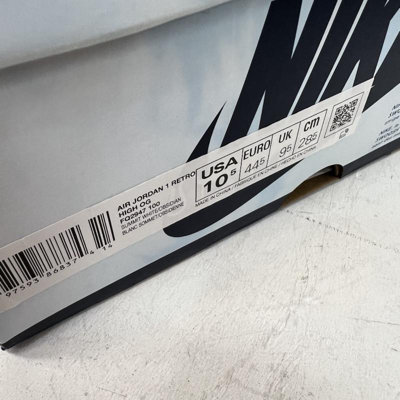 ナイキ NIKE スニーカー スニーカー AIR JORDAN 1 RETRO HIGH OG エアジョーダンワン デニム FQ2947-100 28.5cm メンズ USED 古着 中古 50159262