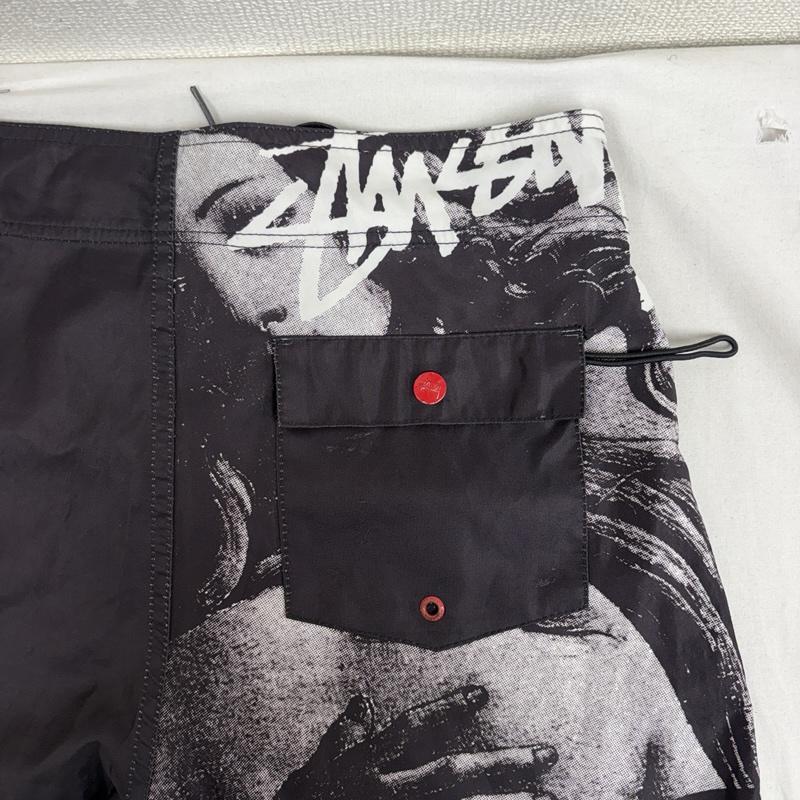 ステューシー STUSSY パンツ ショートパンツ History 8 1/2 Inseam ショートパンツ ハーフパンツ 29インチ 黒 / ブラック / black メンズ USED 古着 中古 50159267