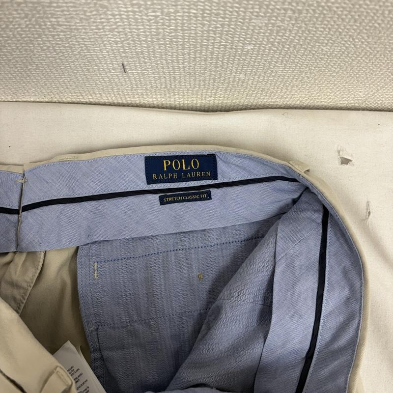 ラルフローレン RALPHLAUREN パンツ スラックス インドネシア製 STRETCH CLASSIC FIT 41381 34インチ ベージュ / ベージュ / beige メンズ USED 古着 中古 50159269