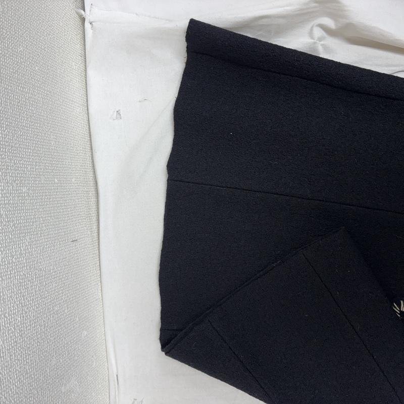 ケンゾー KENZO スカート ひざ丈スカート ウール 花柄 刺繍 スカート 38インチ 黒 / ブラック / black レディース USED 古着 中古 50159270