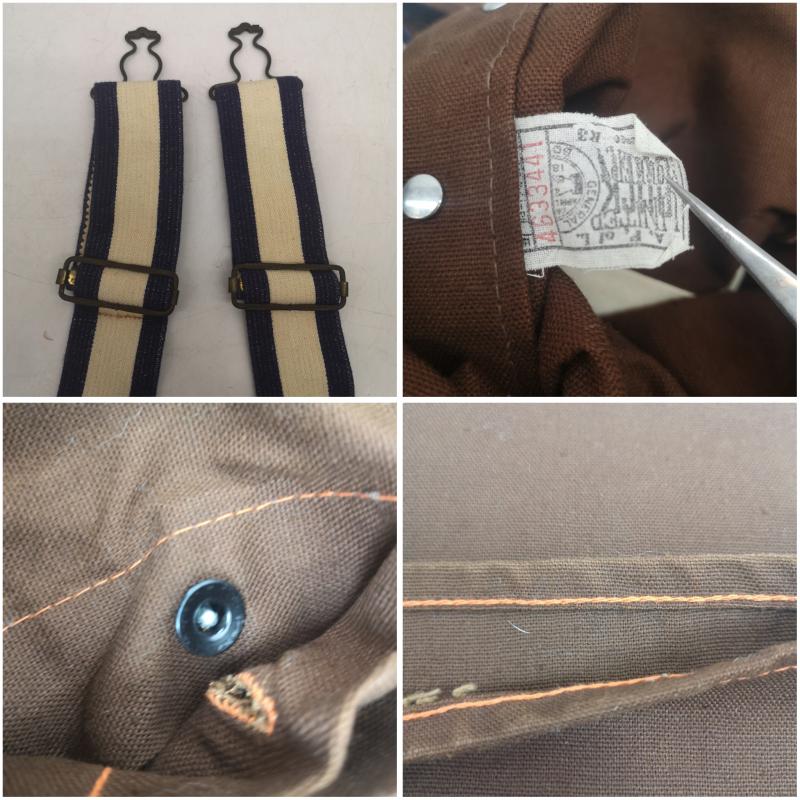 ヴィンテージ VINTAGE サロペット・オーバーオール サロペット、オーバーオール 40s SWEET ORR ブラウンダック ダブルニー オーバーオール ノンウォッシュ 茶 / ブラウン / brown メンズ USED 古着 中古 50159274