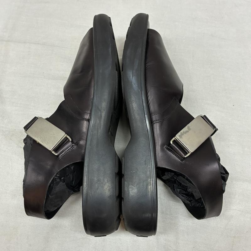 エンポリオアルマーニ EMPORIO ARMANI サンダル サンダル レザー メタル バックル ストラップ サンダル 43 27.0cm メンズ USED 古着 中古 50159278