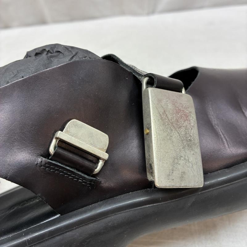 エンポリオアルマーニ EMPORIO ARMANI サンダル サンダル レザー メタル バックル ストラップ サンダル 43 27.0cm メンズ USED 古着 中古 50159278