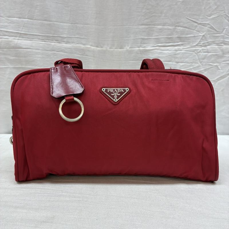 プラダ PRADA トートバッグ トートバッグ テスート ナイロン ミニ ボストン トート バッグ 肩掛け 三角ロゴプレート - レディース USED 古着 中古 50159282