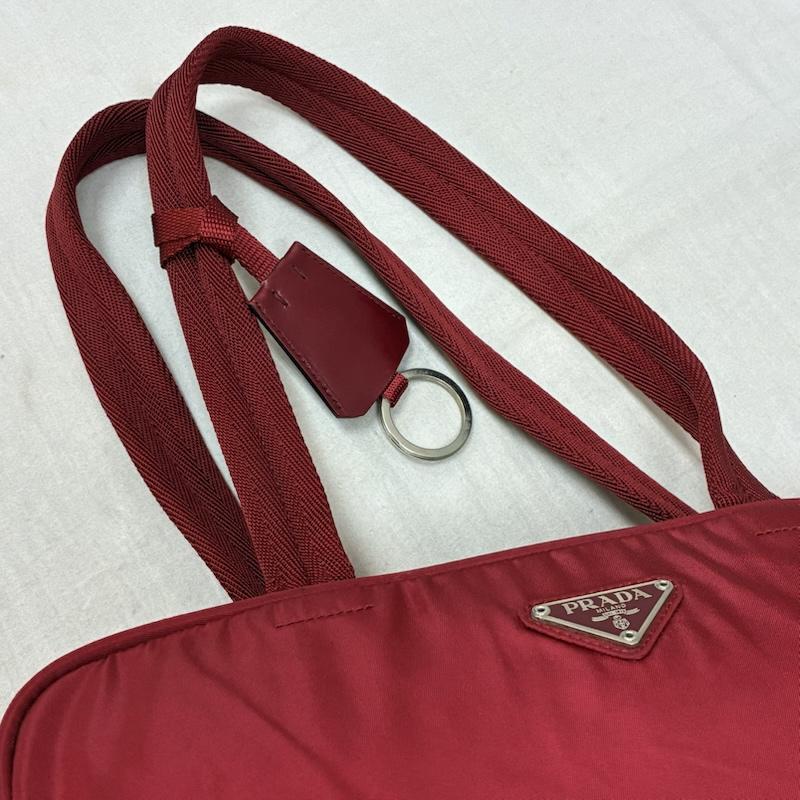 プラダ PRADA トートバッグ トートバッグ テスート ナイロン ミニ ボストン トート バッグ 肩掛け 三角ロゴプレート - レディース USED 古着 中古 50159282