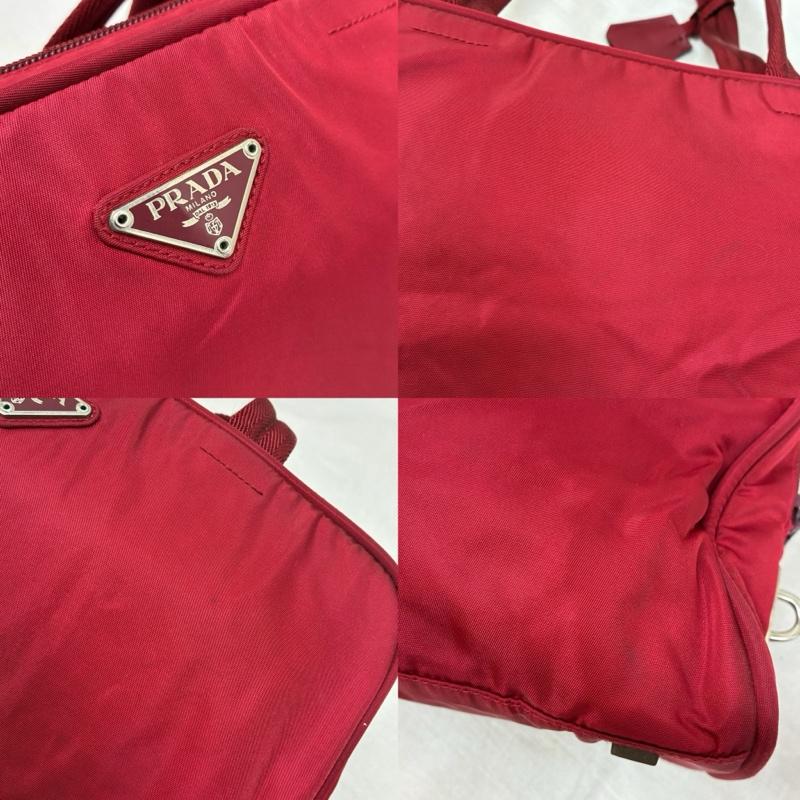 プラダ PRADA トートバッグ トートバッグ テスート ナイロン ミニ ボストン トート バッグ 肩掛け 三角ロゴプレート - レディース USED 古着 中古 50159282