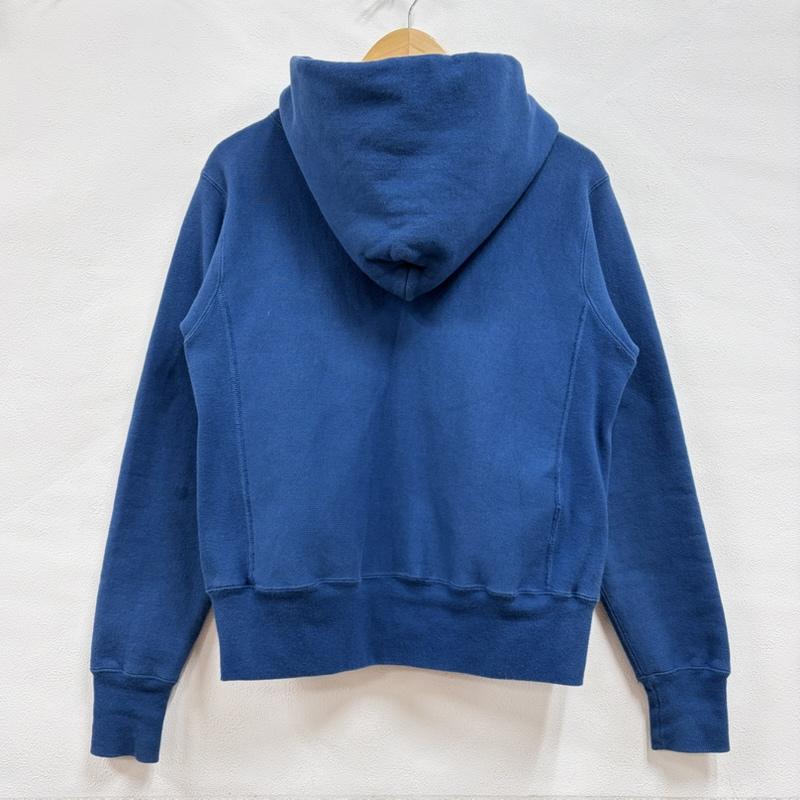 チャンピオン Champion パーカー 長袖 REVERSEWEAVE リバースウィーブ ジップアップ パーカー フルジップ USA製 赤タグ ヴィンテージ IDEALジップ S 無地 青 / ブルー / blue メンズ USED 古着 中古 50159284