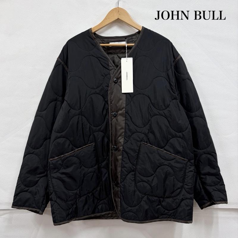 ジョンブル Johnbull ジャケット、上着 ジャンパー、ブルゾン キルティング ジャケット ミリタリー ライナー ナイロン ノーカラー L 無地 黒 / ブラック / black X 茶 / ブラウン / brown メンズ USED 古着 中古 50159286