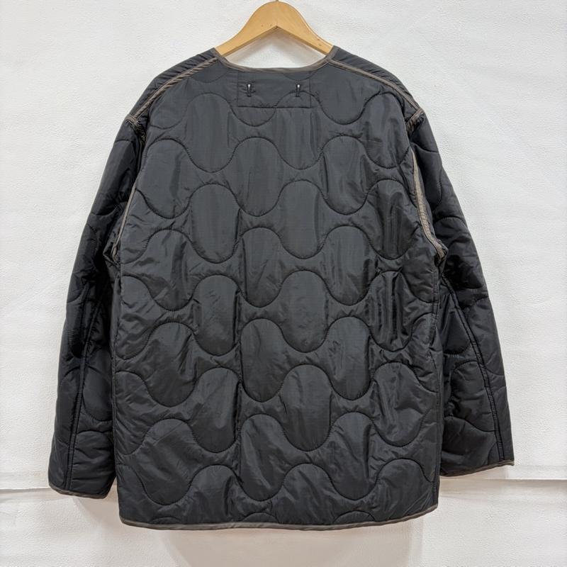 ジョンブル Johnbull ジャケット、上着 ジャンパー、ブルゾン キルティング ジャケット ミリタリー ライナー ナイロン ノーカラー L 無地 黒 / ブラック / black X 茶 / ブラウン / brown メンズ USED 古着 中古 50159286