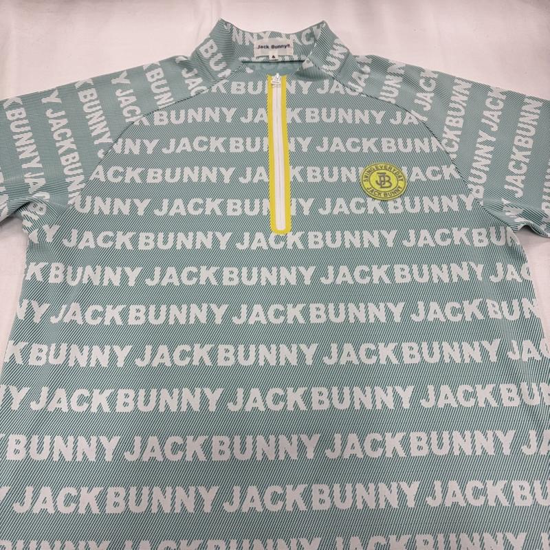 古着 USED シャツ、ブラウス 半袖 JACK BUNNY ジャックバニー ゴルフ ウェア 総柄 ロゴ ワッペン 半袖 ハーフジップ 6 ロゴ、文字 X プリント X 刺繍 マルチカラー / マルチカラー / multicolor メンズ USED 古着 中古 50159290