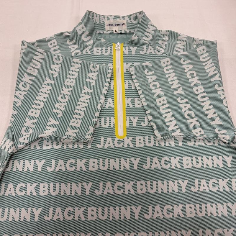 古着 USED シャツ、ブラウス 半袖 JACK BUNNY ジャックバニー ゴルフ ウェア 総柄 ロゴ ワッペン 半袖 ハーフジップ 6 ロゴ、文字 X プリント X 刺繍 マルチカラー / マルチカラー / multicolor メンズ USED 古着 中古 50159290