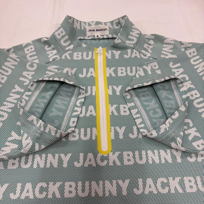 古着 USED シャツ、ブラウス 半袖 JACK BUNNY ジャックバニー ゴルフ ウェア 総柄 ロゴ ワッペン 半袖 ハーフジップ 6 ロゴ、文字 X プリント X 刺繍 マルチカラー / マルチカラー / multicolor メンズ USED 古着 中古 50159290