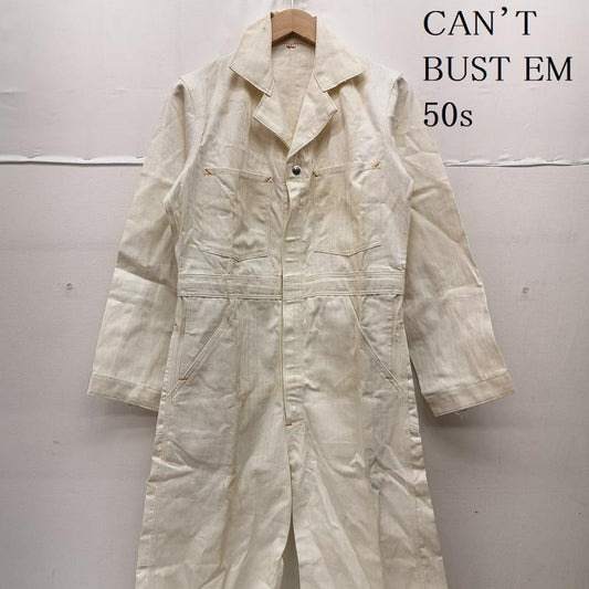 ヴィンテージ VINTAGE サロペット・オーバーオール サロペット、オーバーオール 50s CAN’T BUST EM ジャンプスーツ つなぎ オールインワン ノンオッシュ 34 白 / ホワイト / white メンズ USED 古着 中古 50159293
