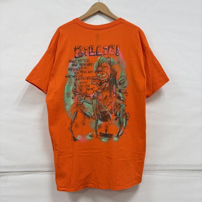 レディーメイド READY MADE Tシャツ 半袖 Billie Eilish ビリー・アイリッシュ コラボ 半袖 Tシャツ グラフィック プリント XL プリント 橙 / オレンジ / orange X マルチカラー / マルチカラー / multicolor メンズ USED 古着 中古 50159296