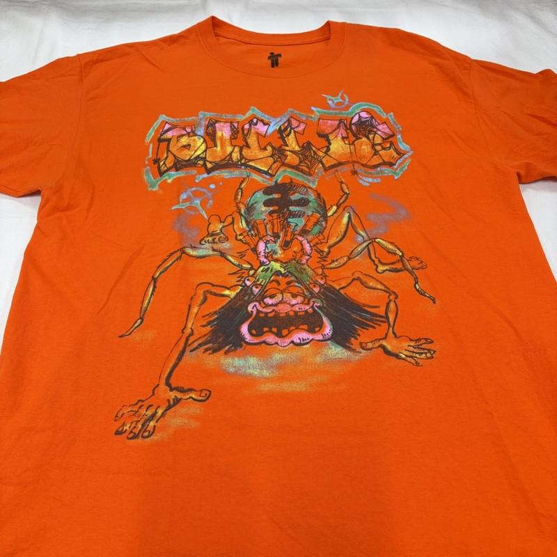 レディーメイド READY MADE Tシャツ 半袖 Billie Eilish ビリー・アイリッシュ コラボ 半袖 Tシャツ グラフィック プリント XL プリント 橙 / オレンジ / orange X マルチカラー / マルチカラー / multicolor メンズ USED 古着 中古 50159296