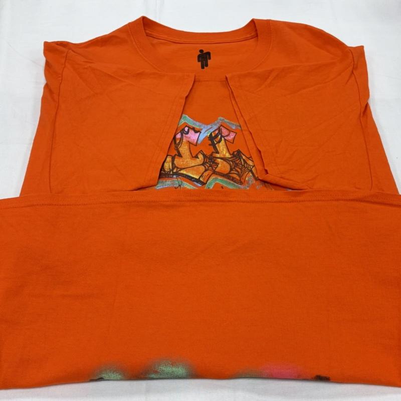 レディーメイド READY MADE Tシャツ 半袖 Billie Eilish ビリー・アイリッシュ コラボ 半袖 Tシャツ グラフィック プリント XL プリント 橙 / オレンジ / orange X マルチカラー / マルチカラー / multicolor メンズ USED 古着 中古 50159296